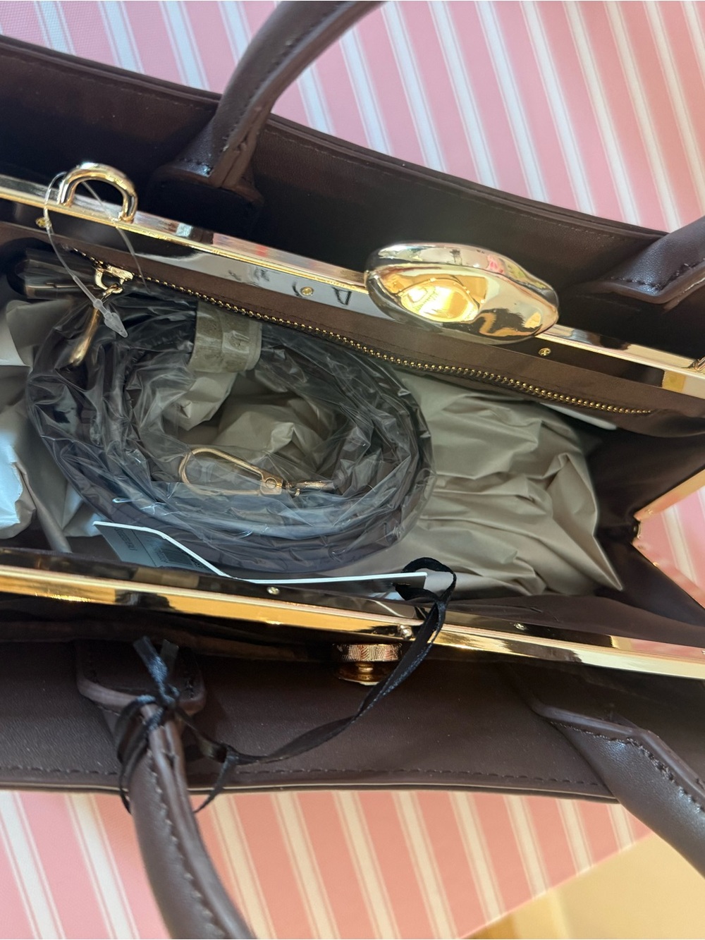 NWT Nordstrom Brown Suede Purse - Picture 5 of 6